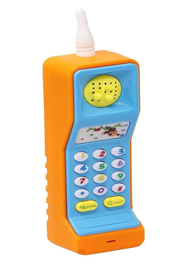 BlackZone Cordless Musical Toy Phone Mobile for Kids - Animal, Number and Keypress Sounds - Colorful Lights and Music Multicolor (Teliphone) - Image 1